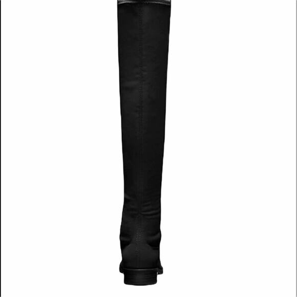 Stuart Weitzman 5050 Black Suede Iconic Over The Knee Stretch Boots NEW Size 6 - Picture 3 of 15
